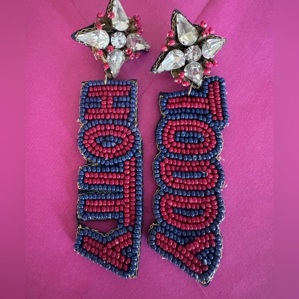 Beaded Statement Earrings
